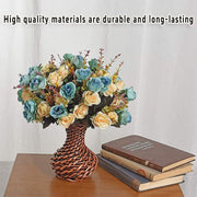 4pcs Artificial Flowers Home Decoration Floral Arrangement for Living Room Decor V528-FLOWER-LIGHT-BLUE-4PCS-839942