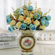 4pcs Artificial Flowers Home Decoration Floral Arrangement for Living Room Decor V528-FLOWER-LIGHT-BLUE-4PCS-839942