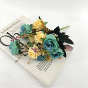 4pcs Artificial Flowers Home Decoration Floral Arrangement for Living Room Decor V528-FLOWER-LIGHT-BLUE-4PCS-839942
