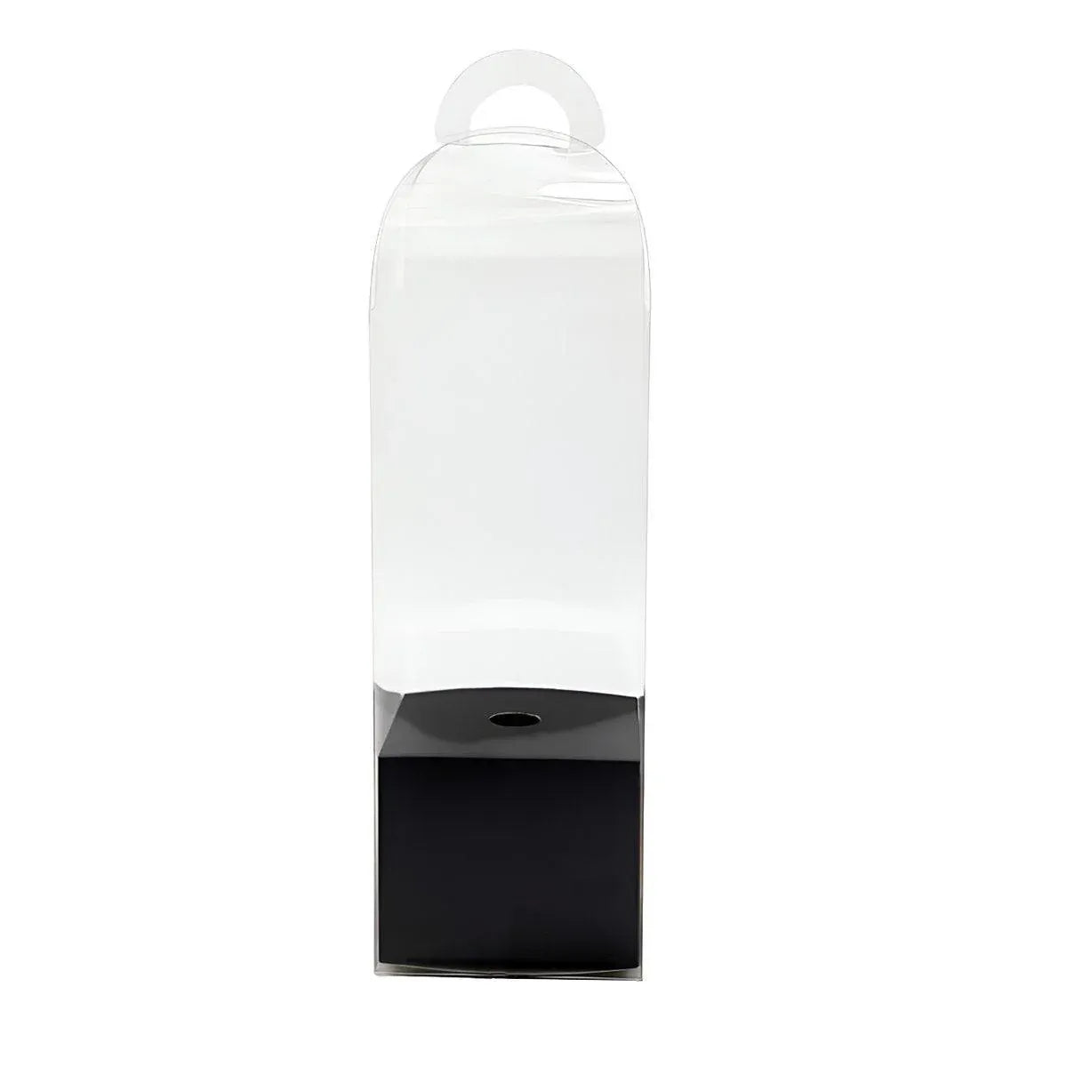 10pcs Bouquet Packaging Transparent PVC Flower Box Portable Floral Gift Boxes - Black V528-FLOWER-PACKING-10PCS-BLACK-949356