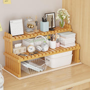 2 Tier Bamboo Plant Stand Flower Pot Rack Indoor Outdoor Patio Garden Shelf V528-FLOWER-SHELF-60-934112
