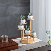 Round Tabletop Flower Stand Balcony Storage Shelf Display Rack Indoor Outdoor V528-FLOWER-STAND-5-888266