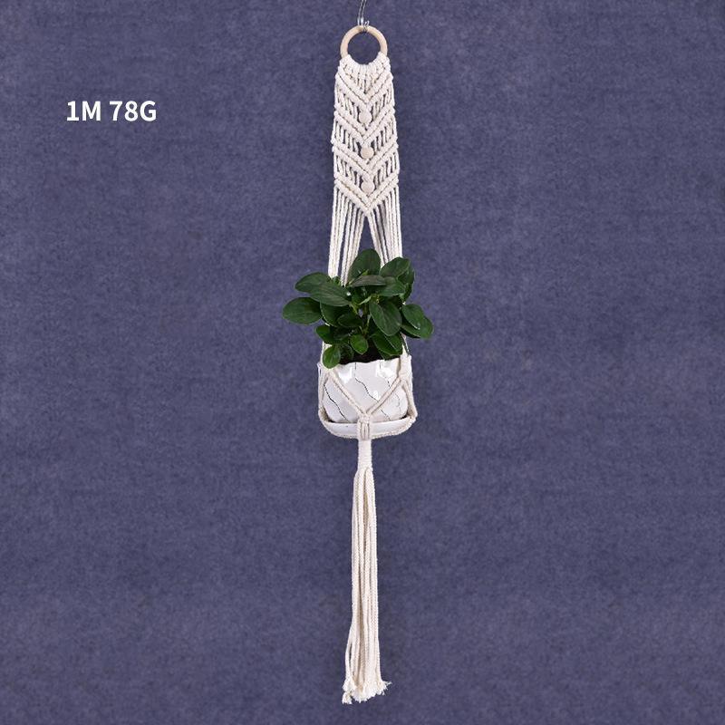 Macrame Plant Flower Pot Holder Hanger Hanging Planter Basket Hemp Rope Braided - #05 V528-FLOWERHOLDER-STYLE5-377497