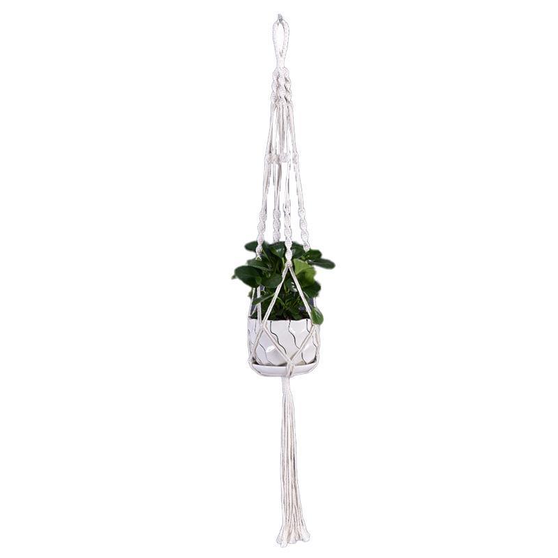 Macrame Plant Flower Pot Holder Hanger Hanging Planter Basket Hemp Rope Braided - #05 V528-FLOWERHOLDER-STYLE5-377497