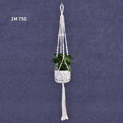 Macrame Plant Flower Pot Holder Hanger Hanging Planter Basket Hemp Rope Braided - #07 V528-FLOWERHOLDER-STYLE7-560291