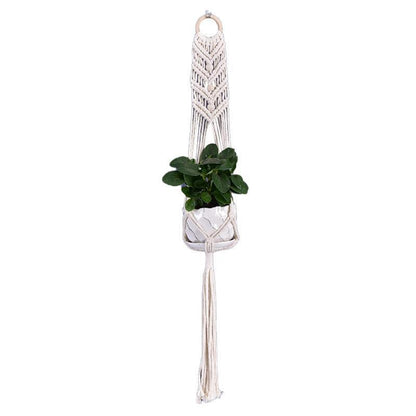 Macrame Plant Flower Pot Holder Hanger Hanging Planter Basket Hemp Rope Braided - #07 V528-FLOWERHOLDER-STYLE7-560291