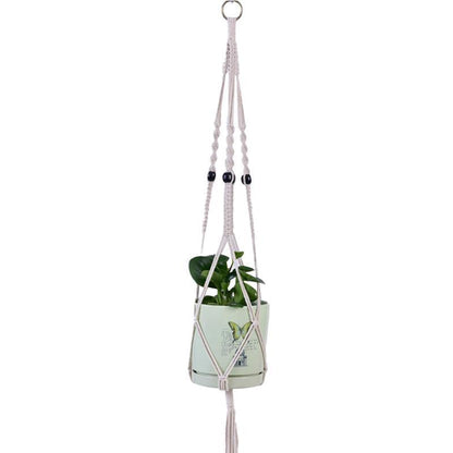 Macrame Plant Flower Pot Holder Hanger Hanging Planter Basket Hemp Rope Braided - #07 V528-FLOWERHOLDER-STYLE7-560291