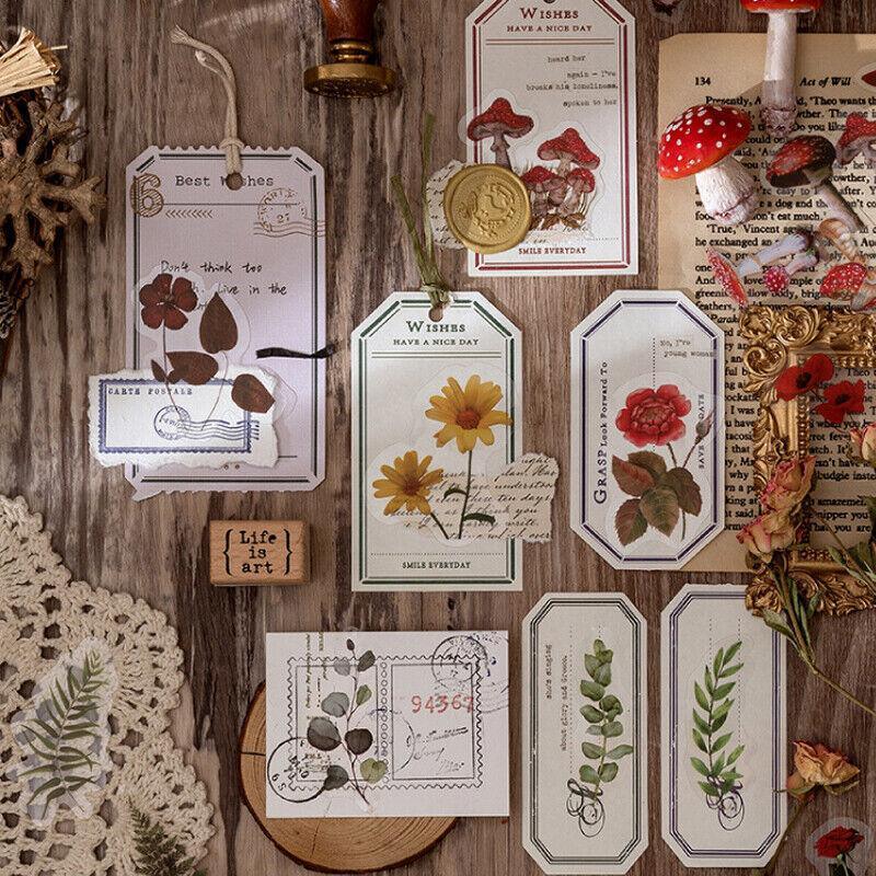 Scrapbooking Flower Stickers Pet Transparent Sticker - B V528-FLOWERSTICKERS-B-512158