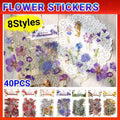 Scrapbooking Flower Stickers Pet Transparent Sticker - E V528-FLOWERSTICKERS-E-200532