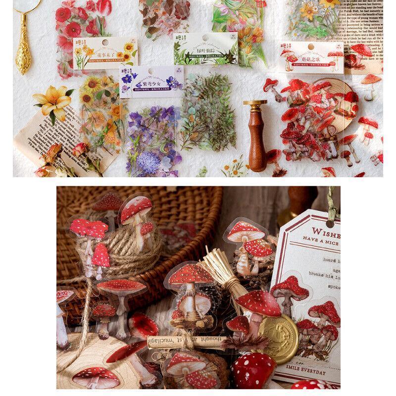 Scrapbooking Flower Stickers Pet Transparent Sticker - F V528-FLOWERSTICKERS-F-759025