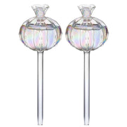 2PCS Automatic Glass Watering Cactus Plant Flower Self Drip Irrigation Tool - Transparent V528-FLOWERWATERERTRANSPARENT2PCS-945285