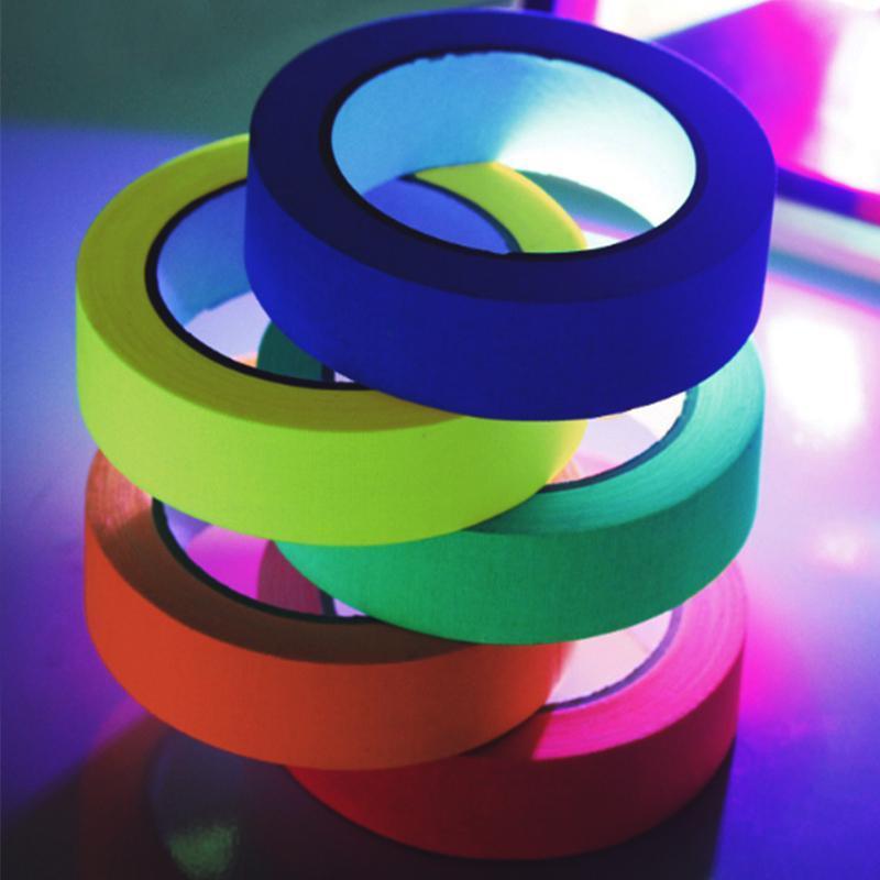 6X Luminous Fluorescent Tape Glow In The Dark Night Self-Adhesive Sticker Strip V528-FLUORESCENTTAPE-6PCS-847016