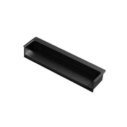 Hidden Recessed Cabinet Handle 120mm 200mm Slotted Drawer Door Pull Furniture - Black-120mm V528-FLUSH-HANDLE-BLACK-120-930426