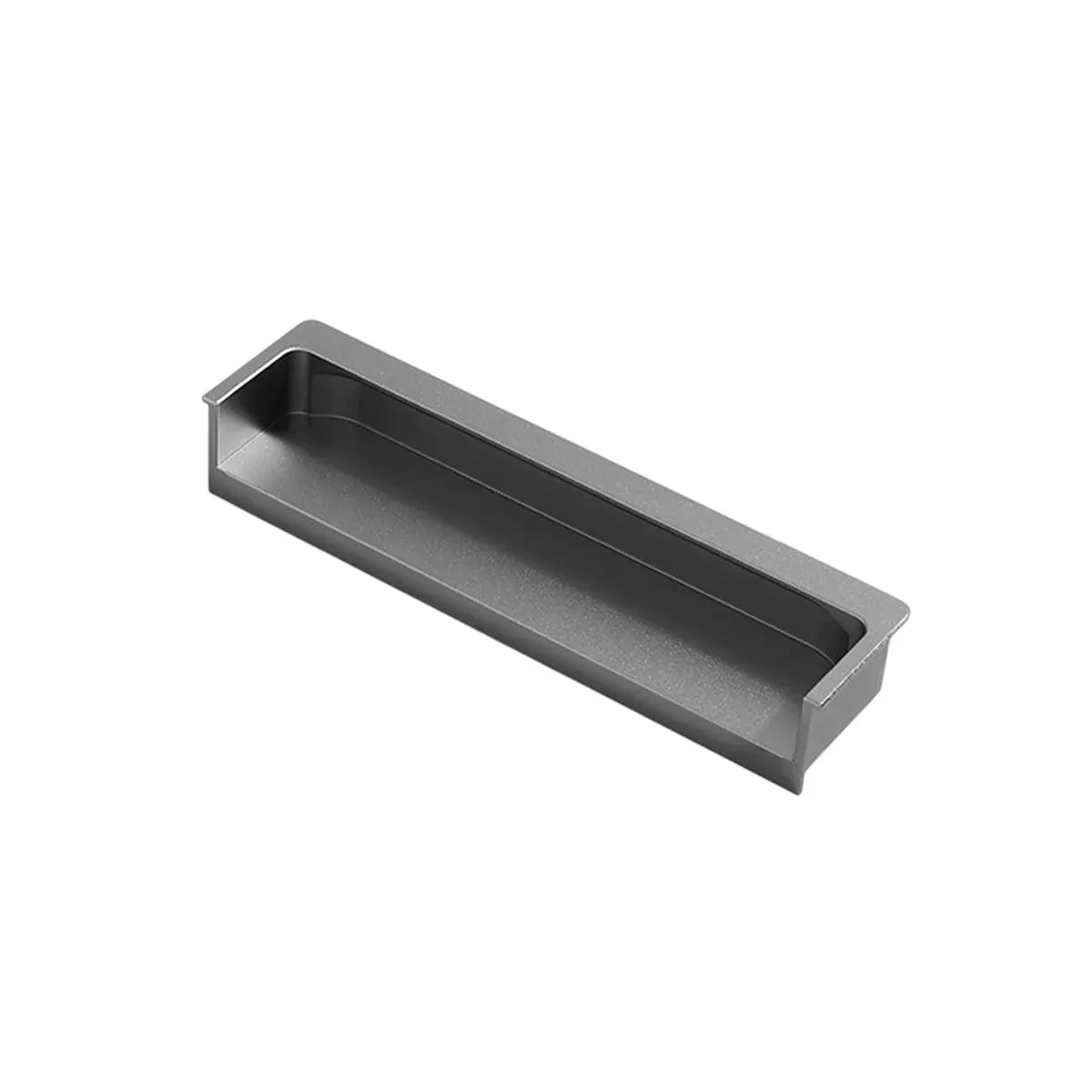 Hidden Recessed Cabinet Handle 120mm 200mm Slotted Drawer Door Pull Furniture - Grey-120mm V528-FLUSH-HANDLE-GREY-120-581292