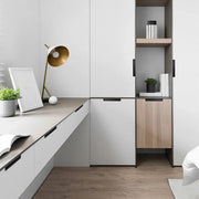 Hidden Recessed Cabinet Handle 120mm 200mm Slotted Drawer Door Pull Furniture - Grey-120mm V528-FLUSH-HANDLE-GREY-120-581292