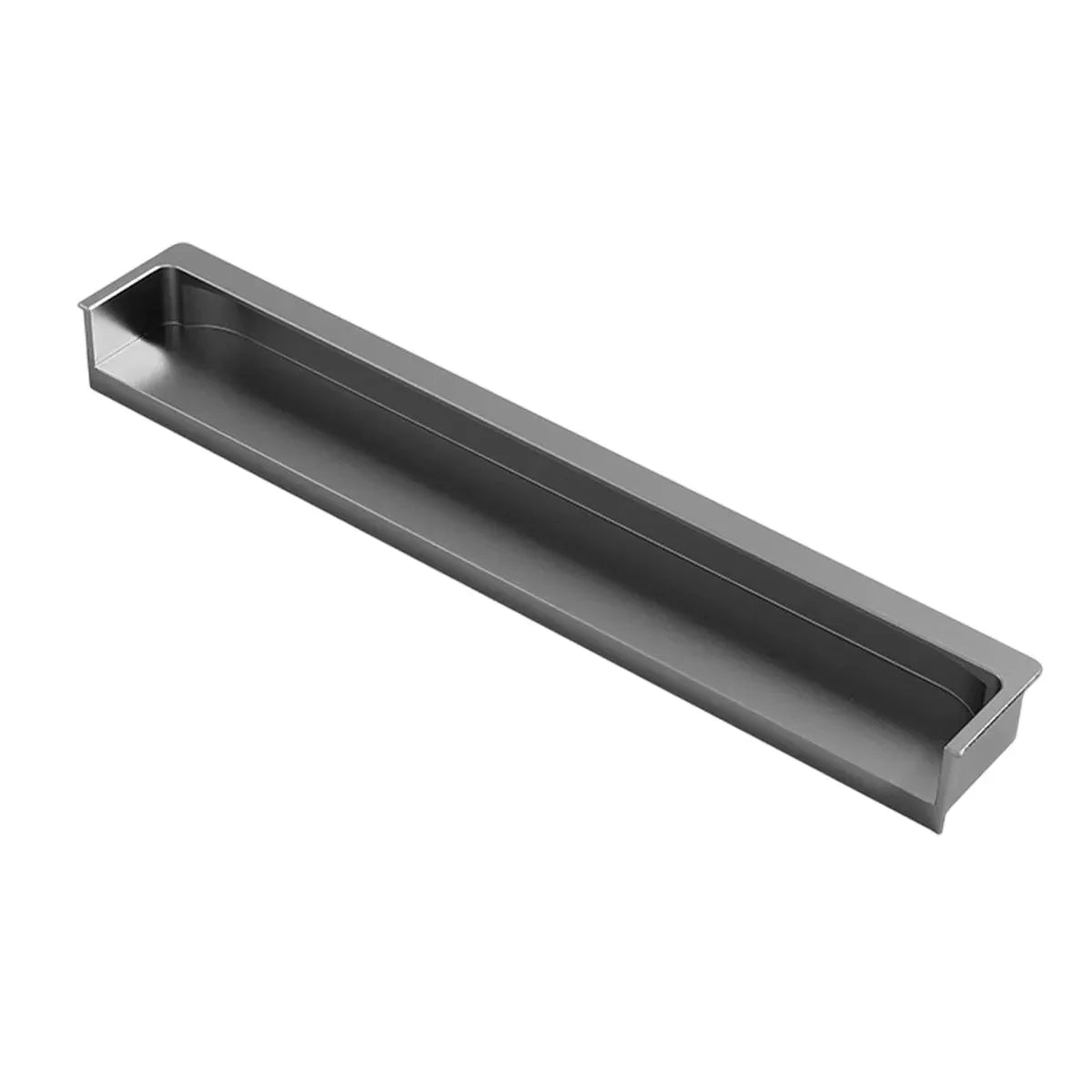 Hidden Recessed Cabinet Handle 120mm 200mm Slotted Drawer Door Pull Furniture - Grey-200mm V528-FLUSH-HANDLE-GREY-200-847574