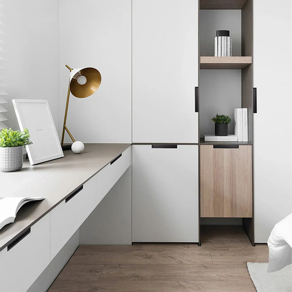 Hidden Recessed Cabinet Handle 120mm 200mm Slotted Drawer Door Pull Furniture - Grey-200mm V528-FLUSH-HANDLE-GREY-200-847574