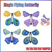 Up To 100X Magic Flying Butterfly Toy Anniversary Greeting Card Birthday Wedding - 10PCS V528-FLYINGBUTTERFLY-10PCS-773015