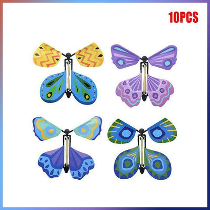 Up To 100X Magic Flying Butterfly Toy Anniversary Greeting Card Birthday Wedding - 10PCS V528-FLYINGBUTTERFLY-10PCS-773015