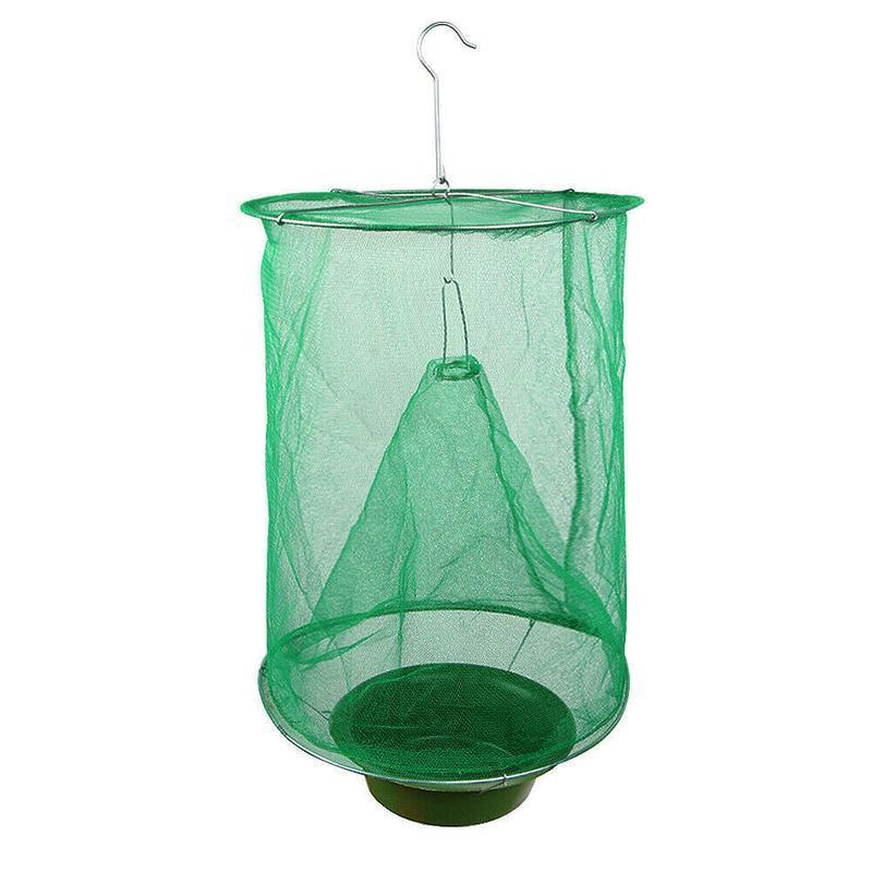 6PCS Reusable Hanging Fly Trap Net Cage Insect Catcher for Garden Farm Outdoor Use V528-FLYTRAPINSECT-6PCS-720049