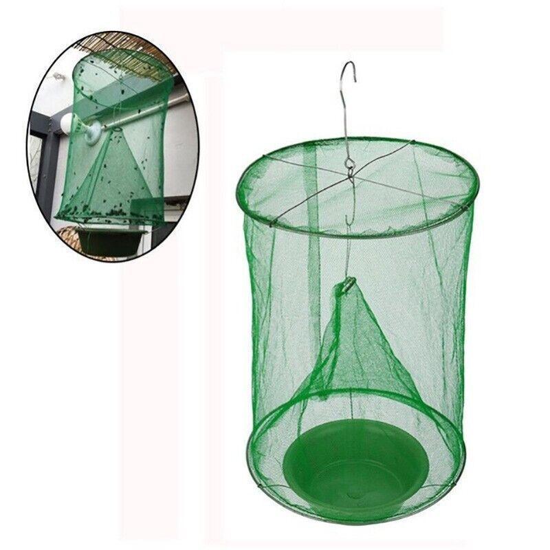 6PCS Reusable Hanging Fly Trap Net Cage Insect Catcher for Garden Farm Outdoor Use V528-FLYTRAPINSECT-6PCS-720049