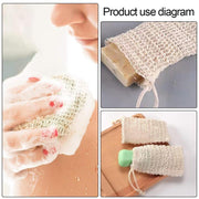 50PCS Soap Exfoliating Bags Cotton Linen Foaming Soap Saver Bag Pouch Drawstring V528-FOAM-NET-9-14CM-50PCS-465610