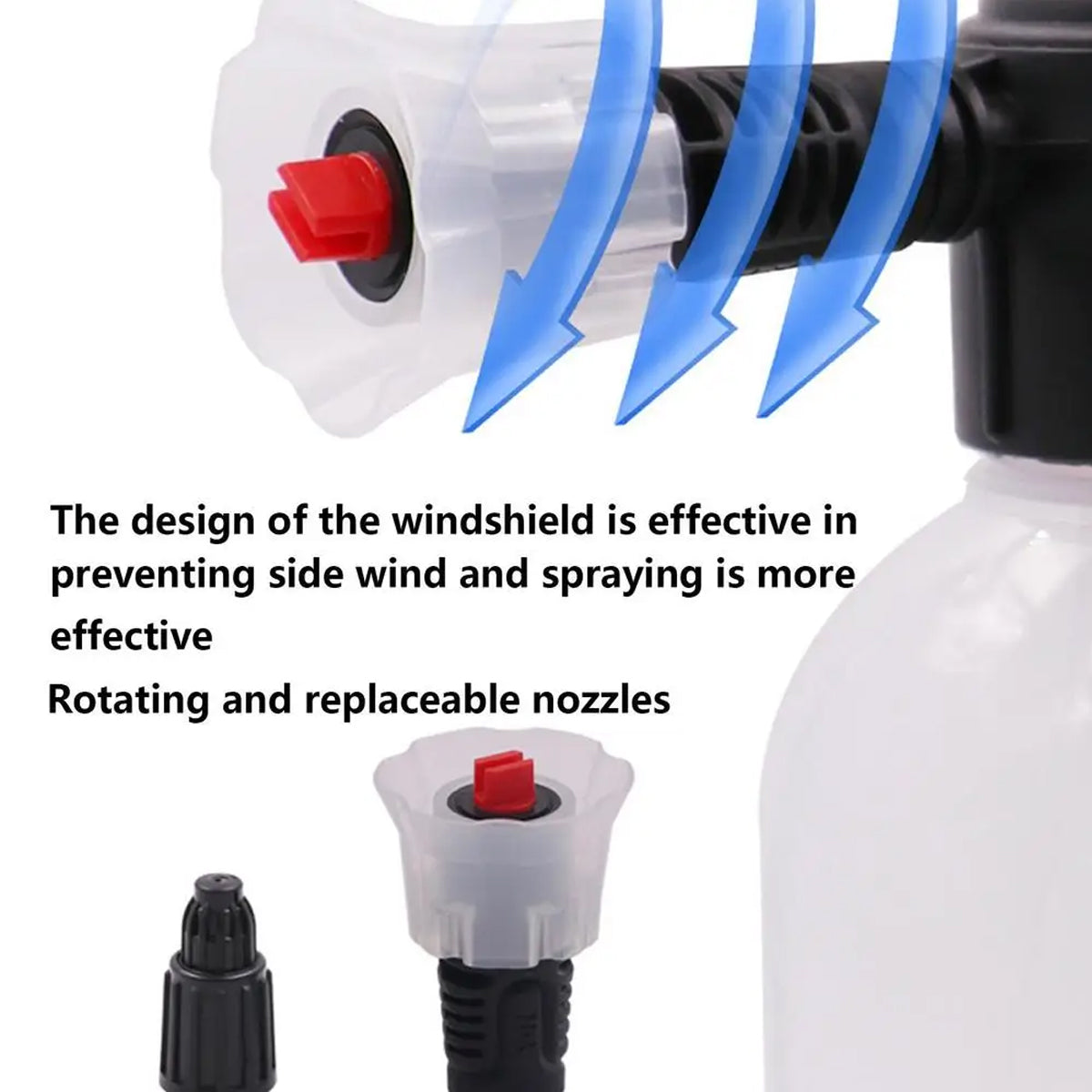 2L Car Wash Foam Sprayer Hand Held Pump Wash Spray Bottle Snow Foam Detailing - White V528-FOAM-WATERING-CAN-WHITE-978775