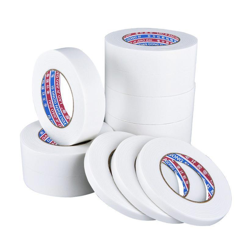 Double Sided White PE Foam Sticky Tape Mounting DIY Craft Strong Adhesive 2.5m - 20mm*2.5m V528-FOAMDOUBLETAPE-20MM-1PC-819509
