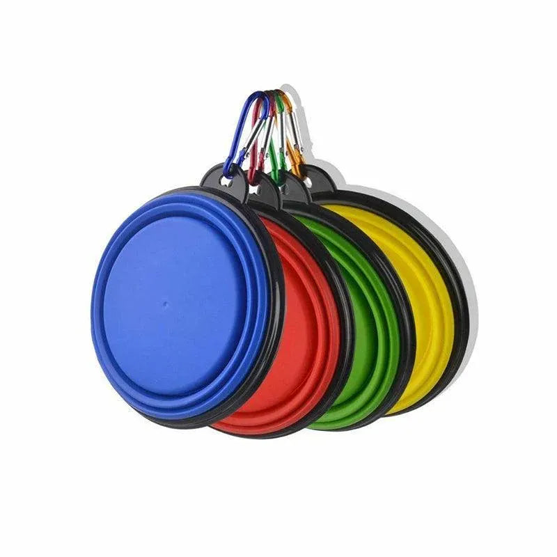 Collapsible Silicone Pet Bowl for Cat Dog Portable Food and Water Feeder - Black V528-FOLDABLEPETBOWL-BLACK-720852