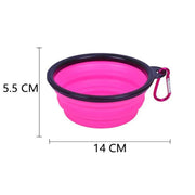 Collapsible Silicone Pet Bowl for Cat Dog Portable Food and Water Feeder - Black V528-FOLDABLEPETBOWL-BLACK-720852