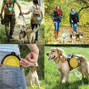 Collapsible Silicone Pet Bowl for Cat Dog Portable Food and Water Feeder - Black V528-FOLDABLEPETBOWL-BLACK-720852