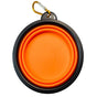 Collapsible Silicone Pet Bowl for Cat Dog Portable Food and Water Feeder - Orange V528-FOLDABLEPETBOWL-ORANGE-936677
