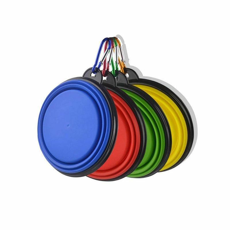 Collapsible Silicone Pet Bowl for Cat Dog Portable Food and Water Feeder - Red V528-FOLDABLEPETBOWL-RED-597073