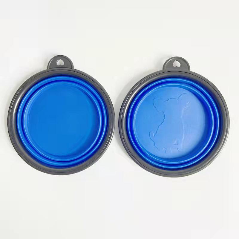 Collapsible Silicone Pet Bowl for Cat Dog Portable Food and Water Feeder - Red V528-FOLDABLEPETBOWL-RED-597073
