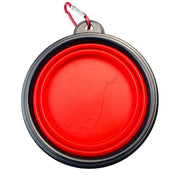 Collapsible Silicone Pet Bowl for Cat Dog Portable Food and Water Feeder - Red V528-FOLDABLEPETBOWL-RED-597073