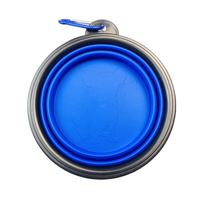 Collapsible Silicone Pet Bowl for Cat Dog Portable Food and Water Feeder - Red V528-FOLDABLEPETBOWL-RED-597073