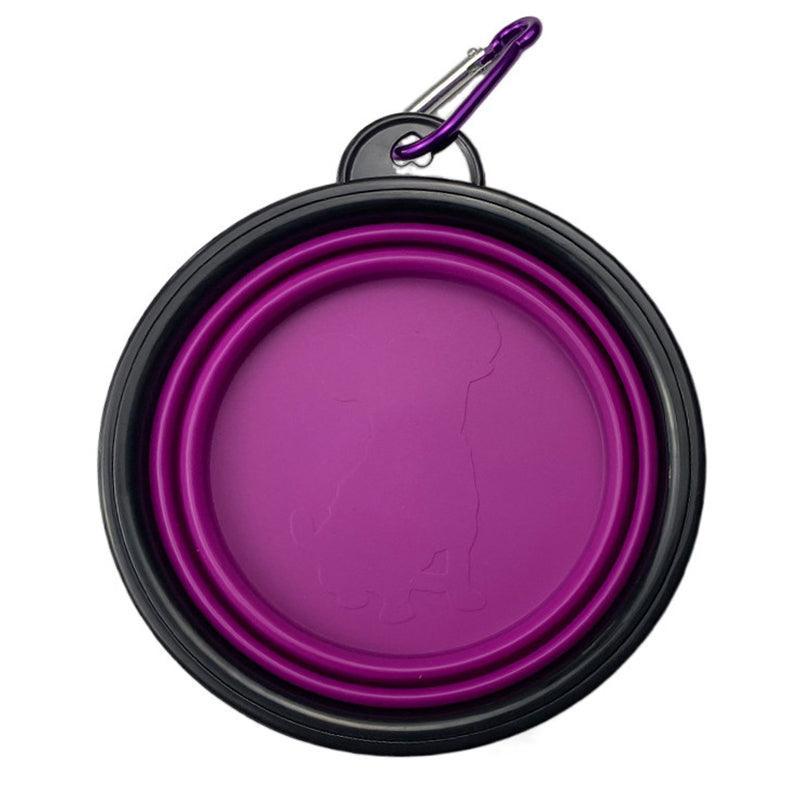 Collapsible Silicone Pet Bowl for Cat Dog Portable Food and Water Feeder - Red V528-FOLDABLEPETBOWL-RED-597073