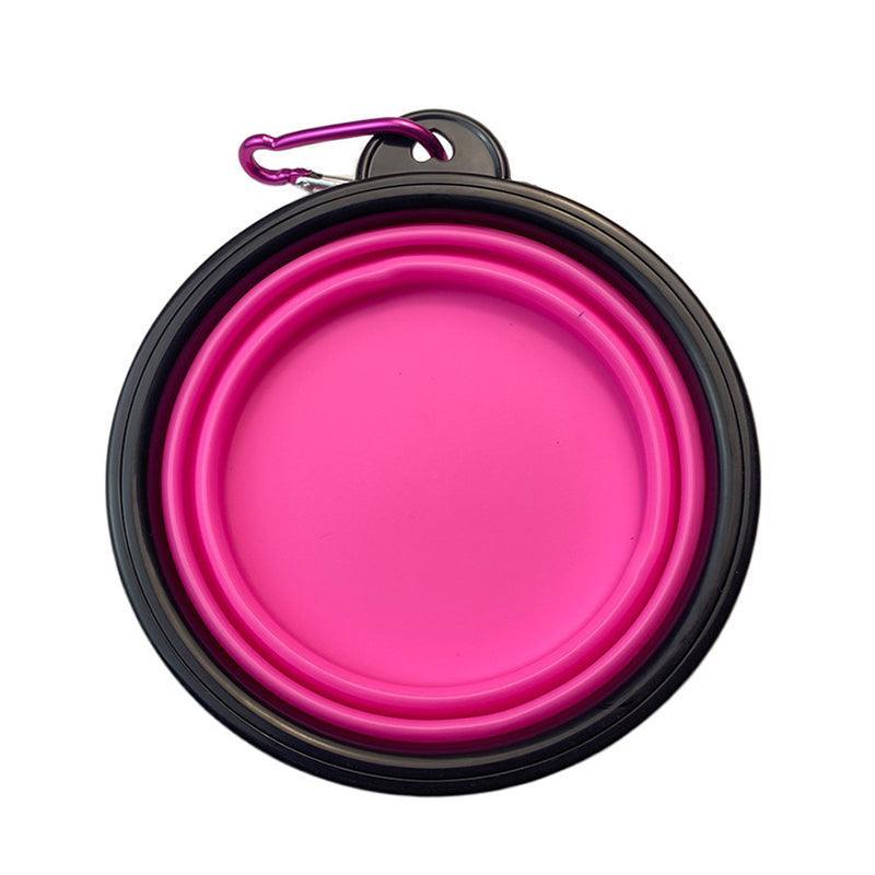 Collapsible Silicone Pet Bowl for Cat Dog Portable Food and Water Feeder - Red V528-FOLDABLEPETBOWL-RED-597073