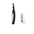 Old Shaver Razor Eyebrow Knife Folding Manual Shaver Holder Home Salon Tool Au - Black+10PCS Blades V528-FOLDABLERAZOR-BLACK-206547
