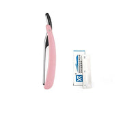 Old Shaver Razor Eyebrow Knife Folding Manual Shaver Holder Home Salon Tool Au - Pink+10PCS Blades V528-FOLDABLERAZOR-PINK-880015