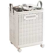 Folding Portable Laundry Basket Multifunctional Storage for Bathroom Household - M-Beige V528-FOLDING-BASKET-M-BEIGE-368480