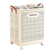 Folding Portable Laundry Basket Multifunctional Storage for Bathroom Household - M-Beige V528-FOLDING-BASKET-M-BEIGE-368480