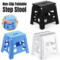 Portable Folding Plastic Stool Lightweight Collapsible Chair for Outdoor Travel - Blue V528-FOLDING-BLUE-250266