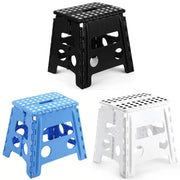 Portable Folding Plastic Stool Lightweight Collapsible Chair for Outdoor Travel - Blue V528-FOLDING-BLUE-250266