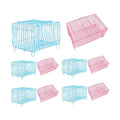 Small Bird Transport Collapsible Cage Travel Pet Carrier Portable Folding Cage - L V528-FOLDING-CAGE-L-10PCS-730538