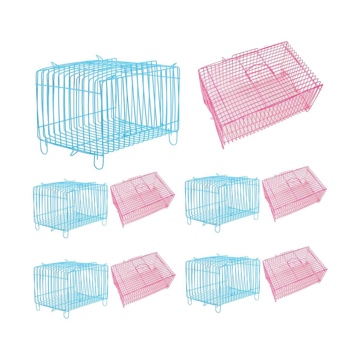 Small Bird Transport Collapsible Cage Travel Pet Carrier Portable Folding Cage - L V528-FOLDING-CAGE-L-10PCS-730538