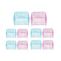Small Bird Transport Collapsible Cage Travel Pet Carrier Portable Folding Cage - S V528-FOLDING-CAGE-S-10PCS-352587