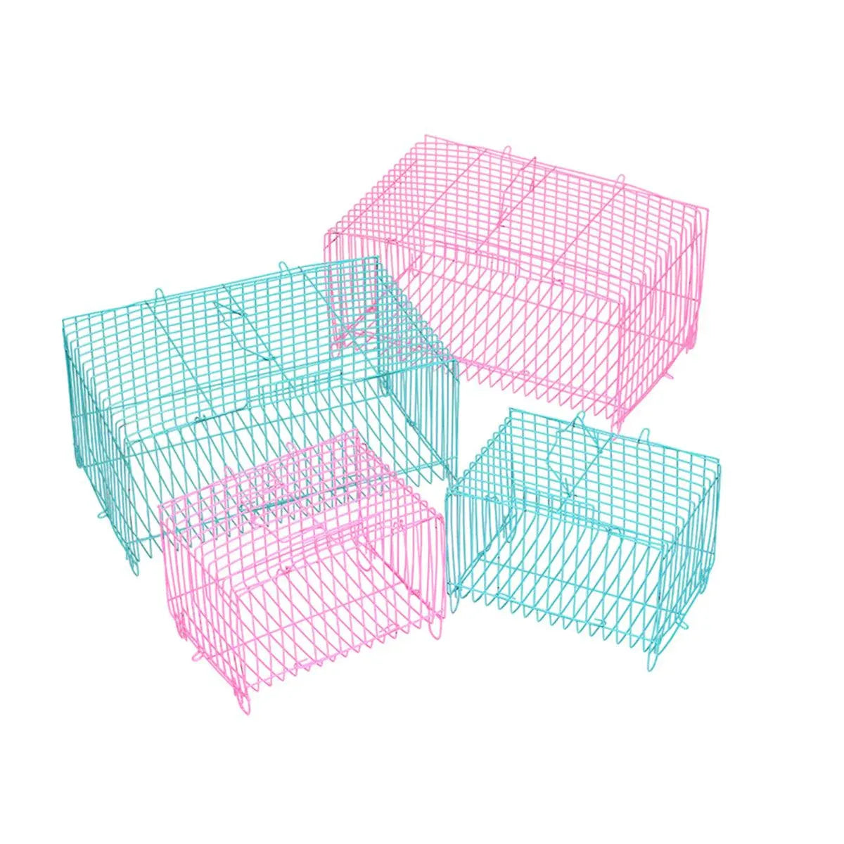 Small Bird Transport Collapsible Cage Travel Pet Carrier Portable Folding Cage - S V528-FOLDING-CAGE-S-10PCS-352587