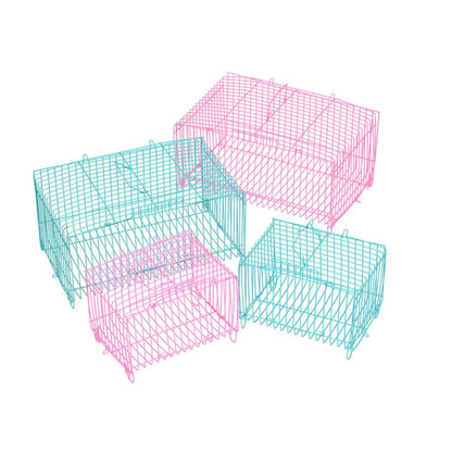 Small Bird Transport Collapsible Cage Travel Pet Carrier Portable Folding Cage - S V528-FOLDING-CAGE-S-10PCS-352587