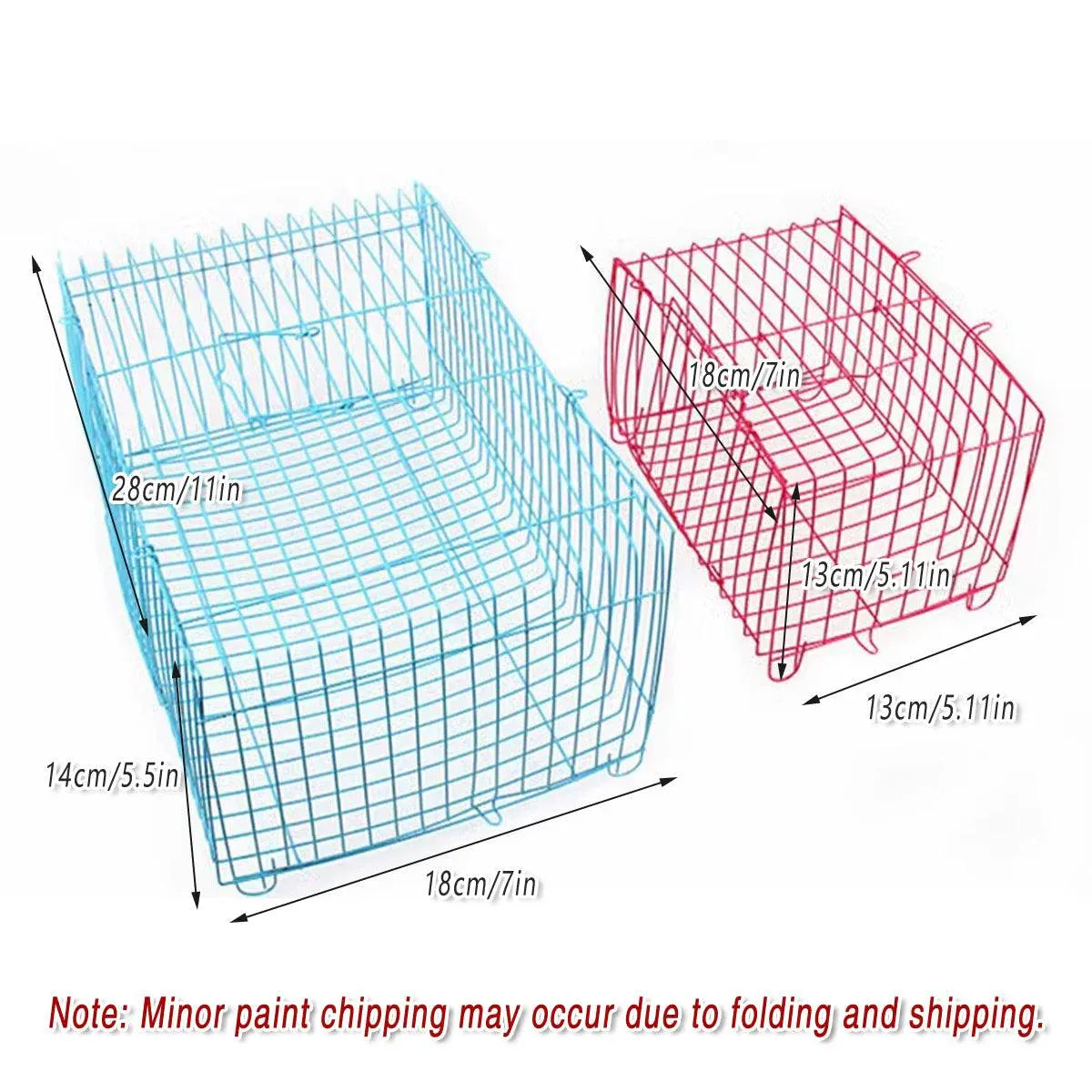 Small Bird Transport Collapsible Cage Travel Pet Carrier Portable Folding Cage - S V528-FOLDING-CAGE-S-10PCS-352587